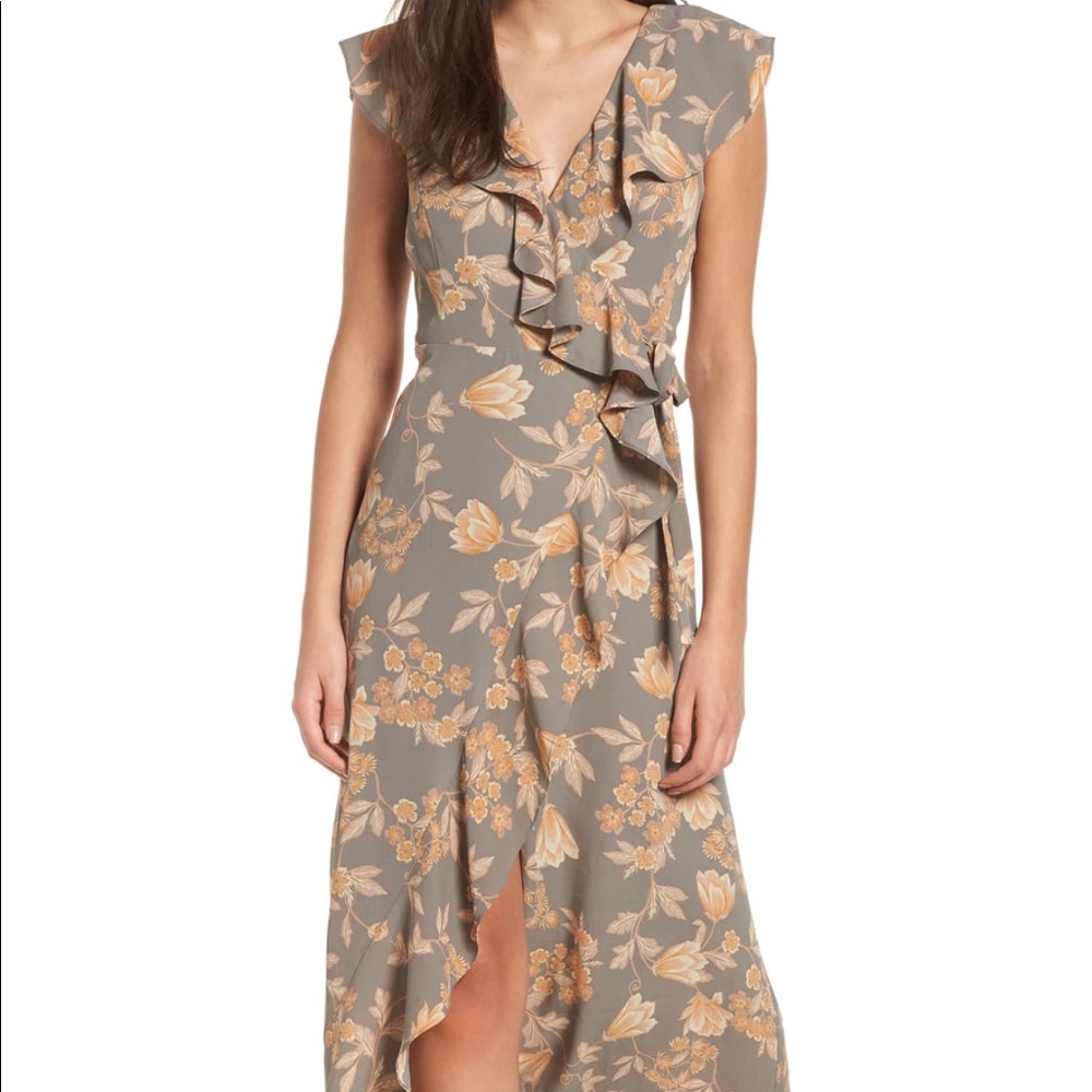 Leith Ruffle Wrap Maxi Dress
